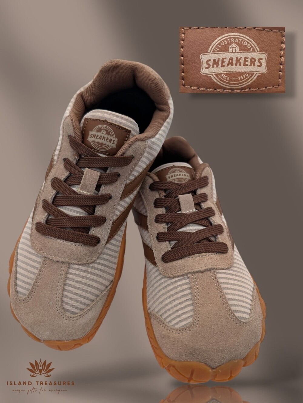 Minimalist Unisex Barefoot Sneaker Size W8.5 | M6.5 Khaki Wide Toebox Zero Drop